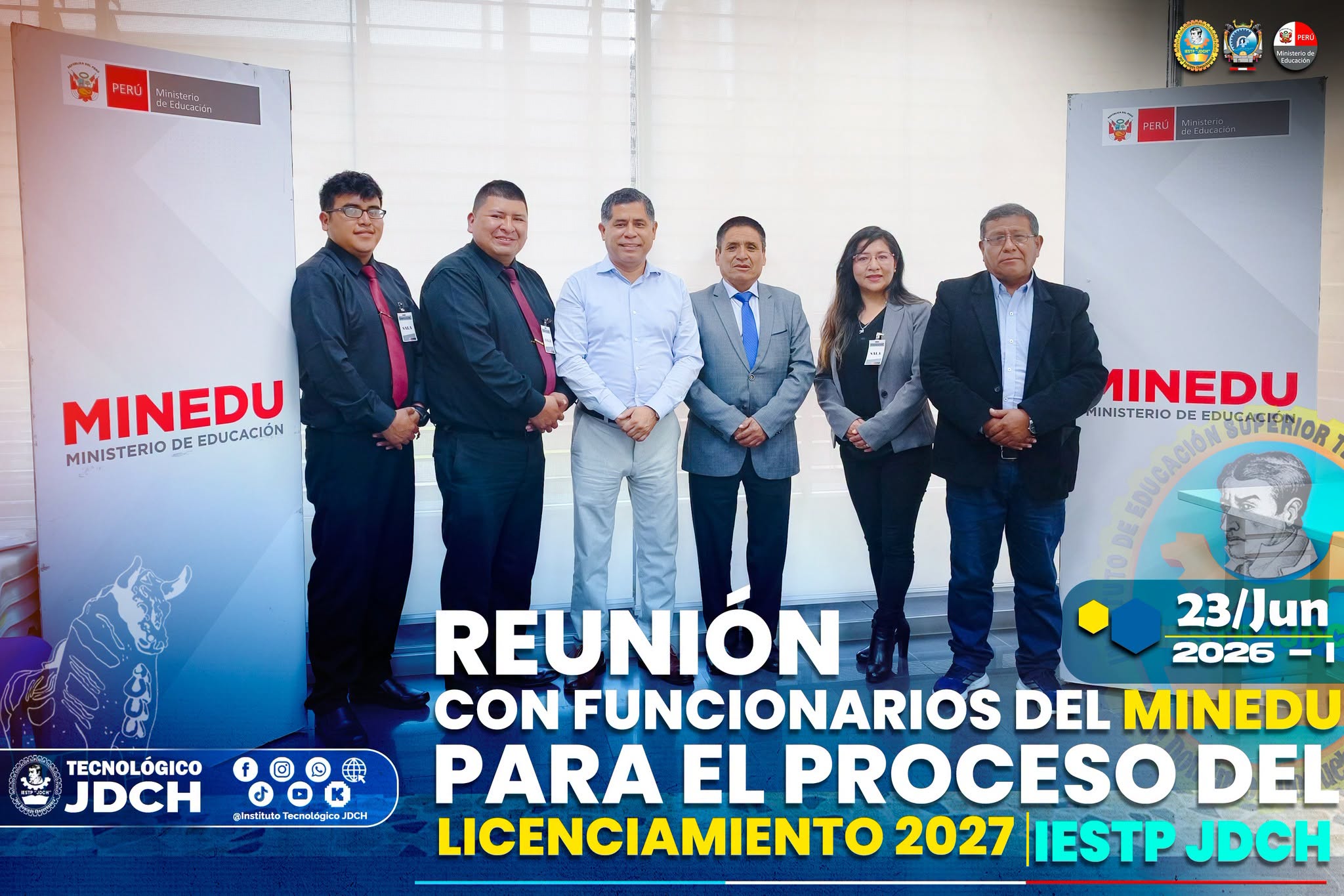 RUMBO AL LICENCIAMIENTO 2027! EXITOSA REUNIÓN EN LA SEDE CENTRAL DEL MINEDU EN LA CAPITAL LIMA